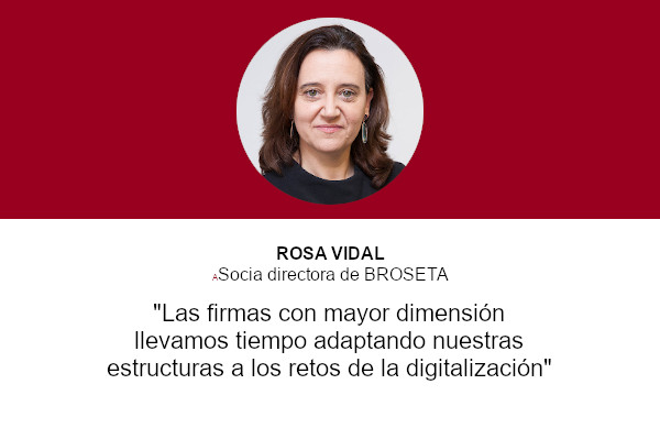 Rosa Vidal repasa en Actualidad Jurídica Aranzadi la situación de la Firma