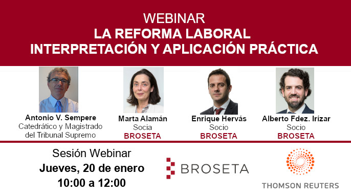 Webinar “La Reforma Laboral: interpretación y aplicación práctica”