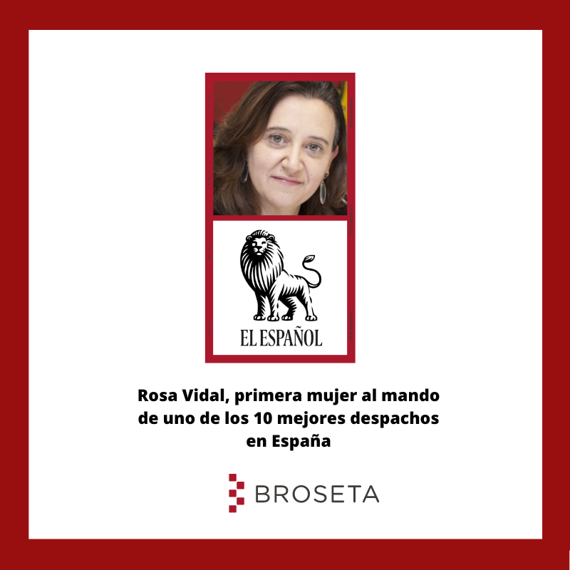 Rosa Vidal, primera mujer al mando de uno de los 10 mejores despachos en España