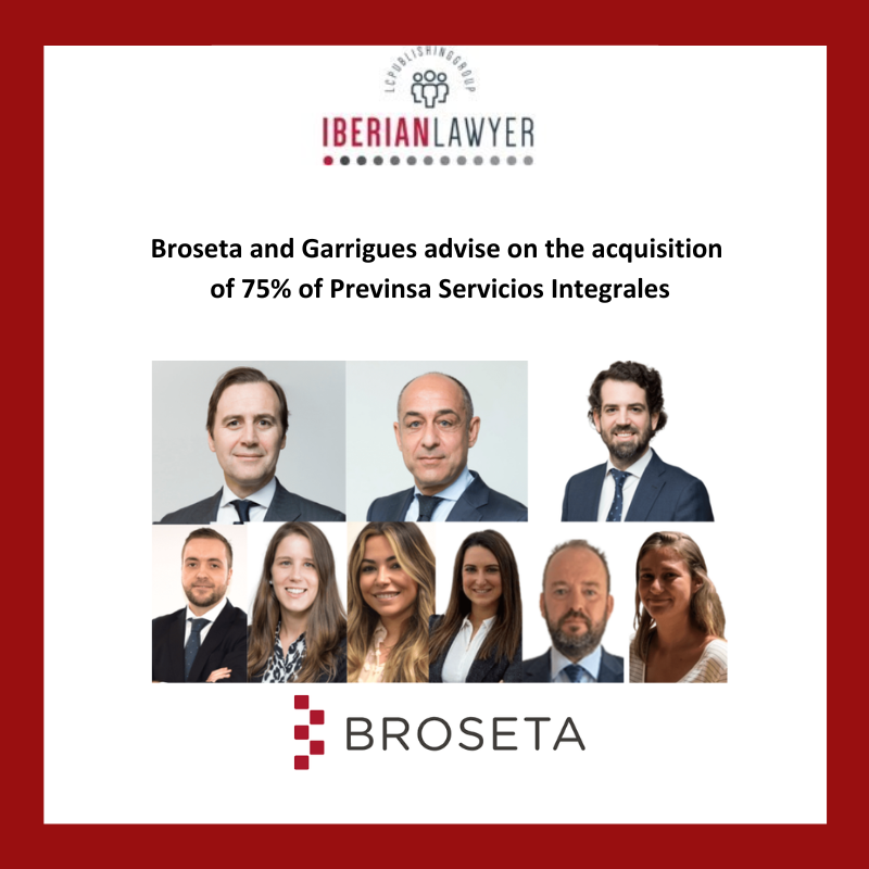 BROSETA asesora a Gruppo Servizi Associati en la adquisición de la compañía española Previnsa Servicios Integrales