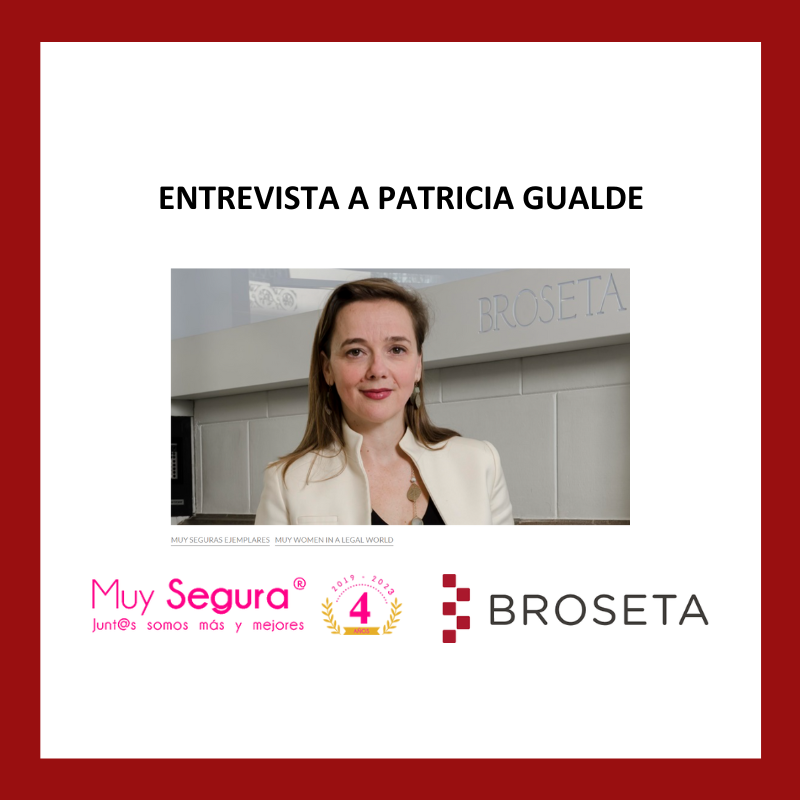 Entrevista a Patricia Gualde en la revista digital: «Muy Segura»