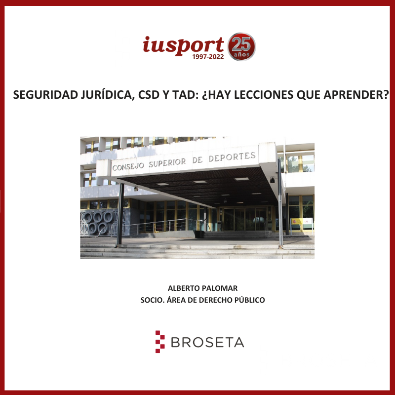 Seguridad jurídica, CSD y TAD: ¿Hay lecciones por aprender?