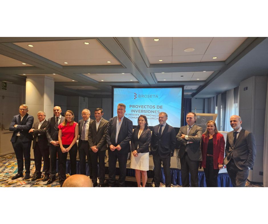 BROSETA, celebra la Jornada: “PROYECTOS DE INVERSIONES DE INTERÉS AUTONÓMICO EN LA COMUNITAT VALENCIANA”