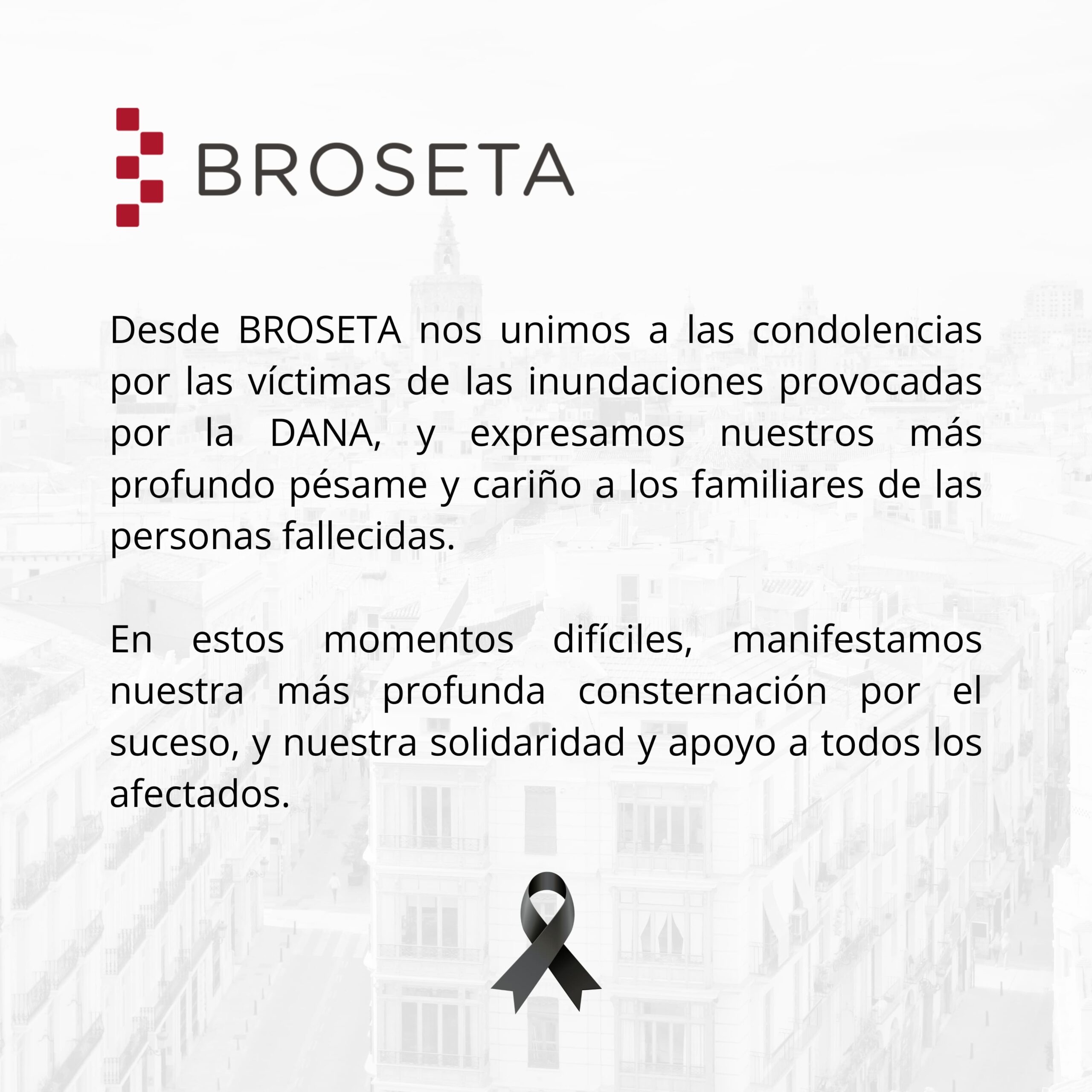 Comunicado por las víctimas de las inundaciones provocadas por la DANA