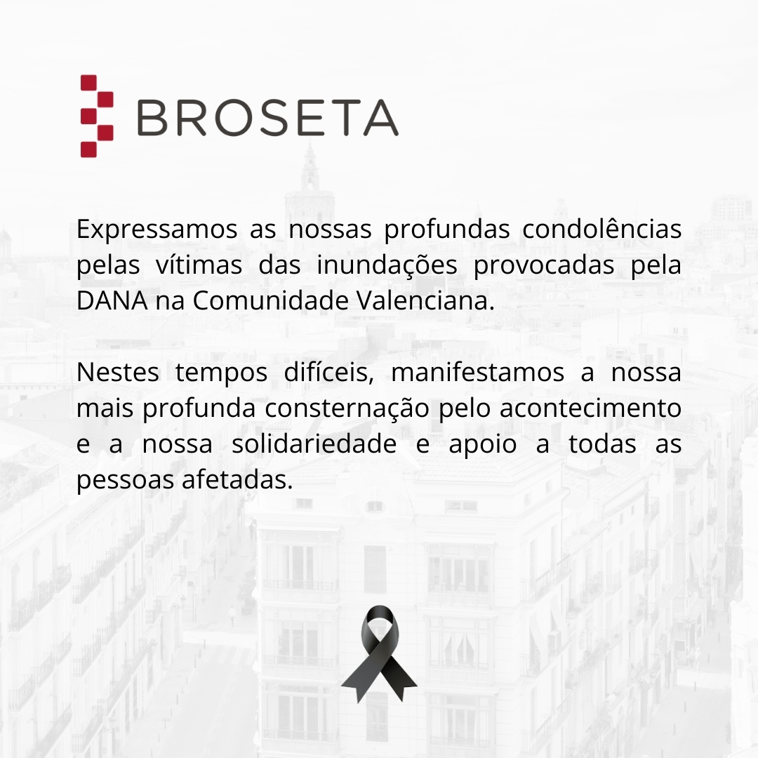 Comunicado de pesar pelas vítimas das inundações na Comunidade Valenciana