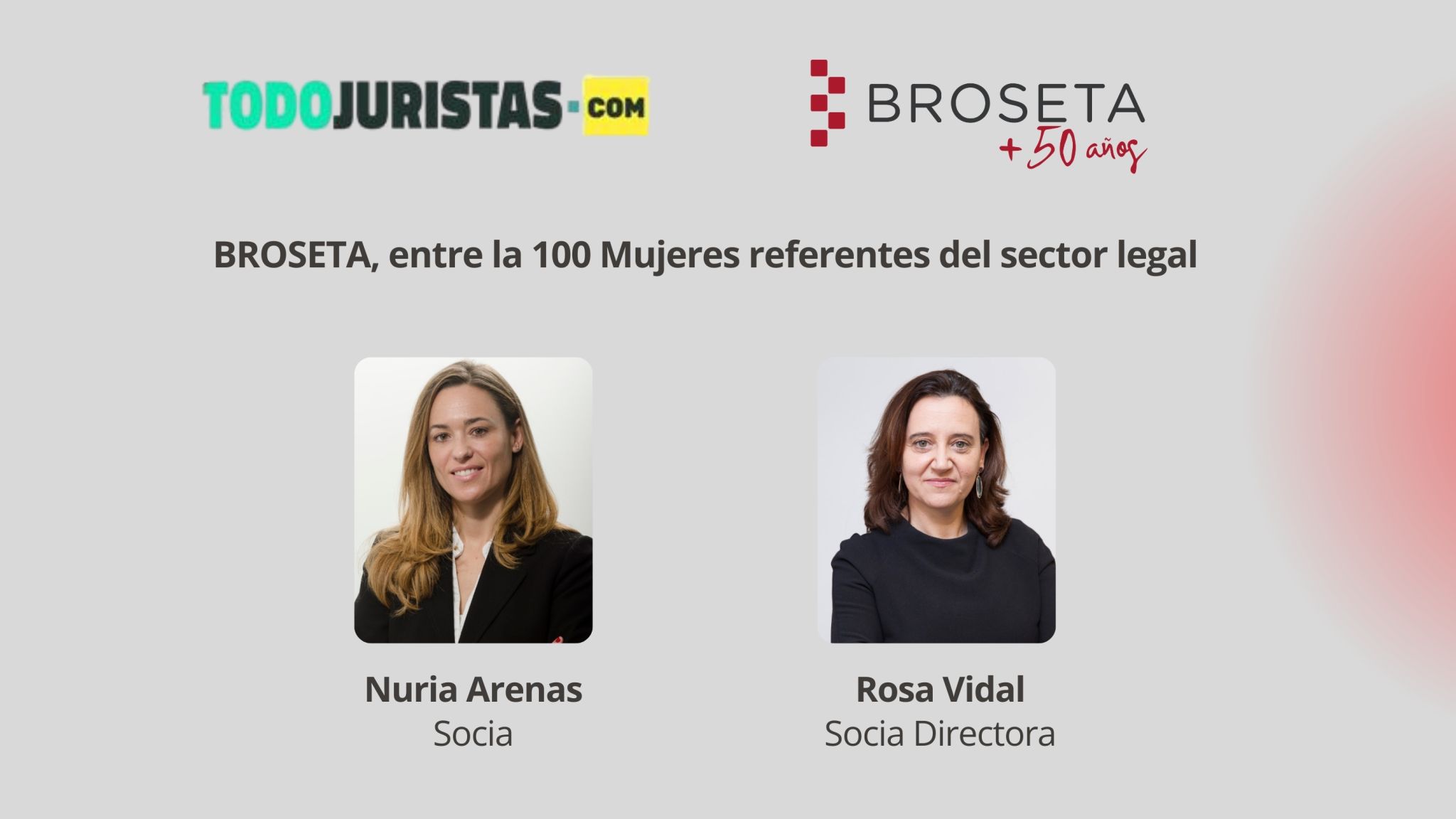 100 mujeres referentes del secor legal. Todojuristas