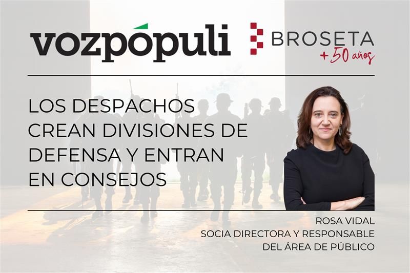 Los despachos crean divisiones de Defensa y entran en consejos