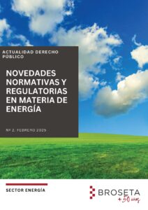 Newsletters: Novedades normativas y regulatorias en materia de Energía. Febrero 2025