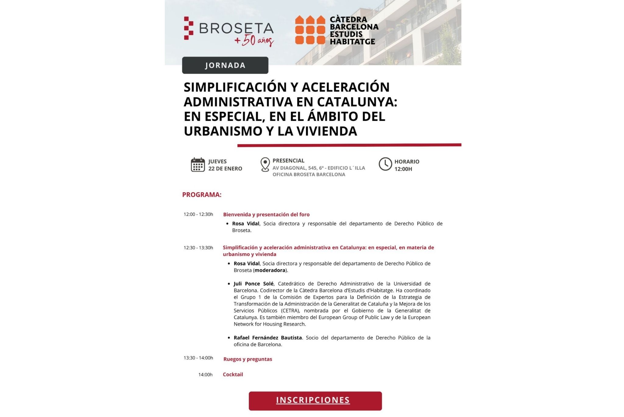 Simplificación y aceleración administrativa en Cataluña