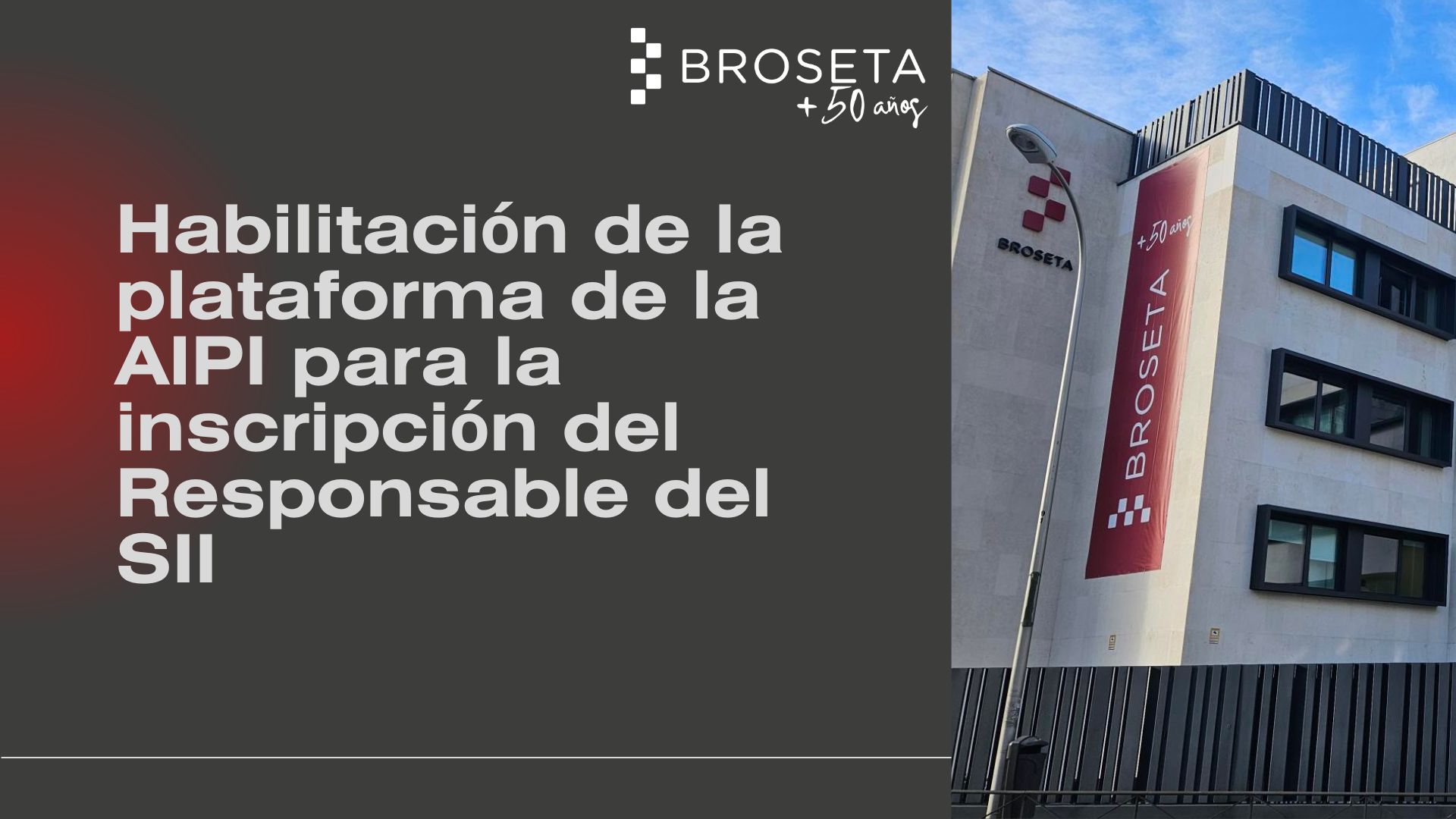Habilitación de la plataforma de la AIPI para la inscripción del Responsable  del SII