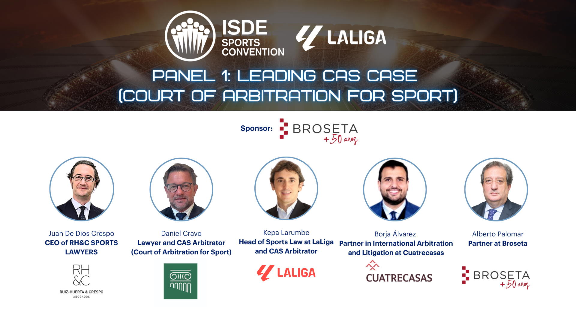 Presentes en uno de los grandes encuentros del derecho deportivo