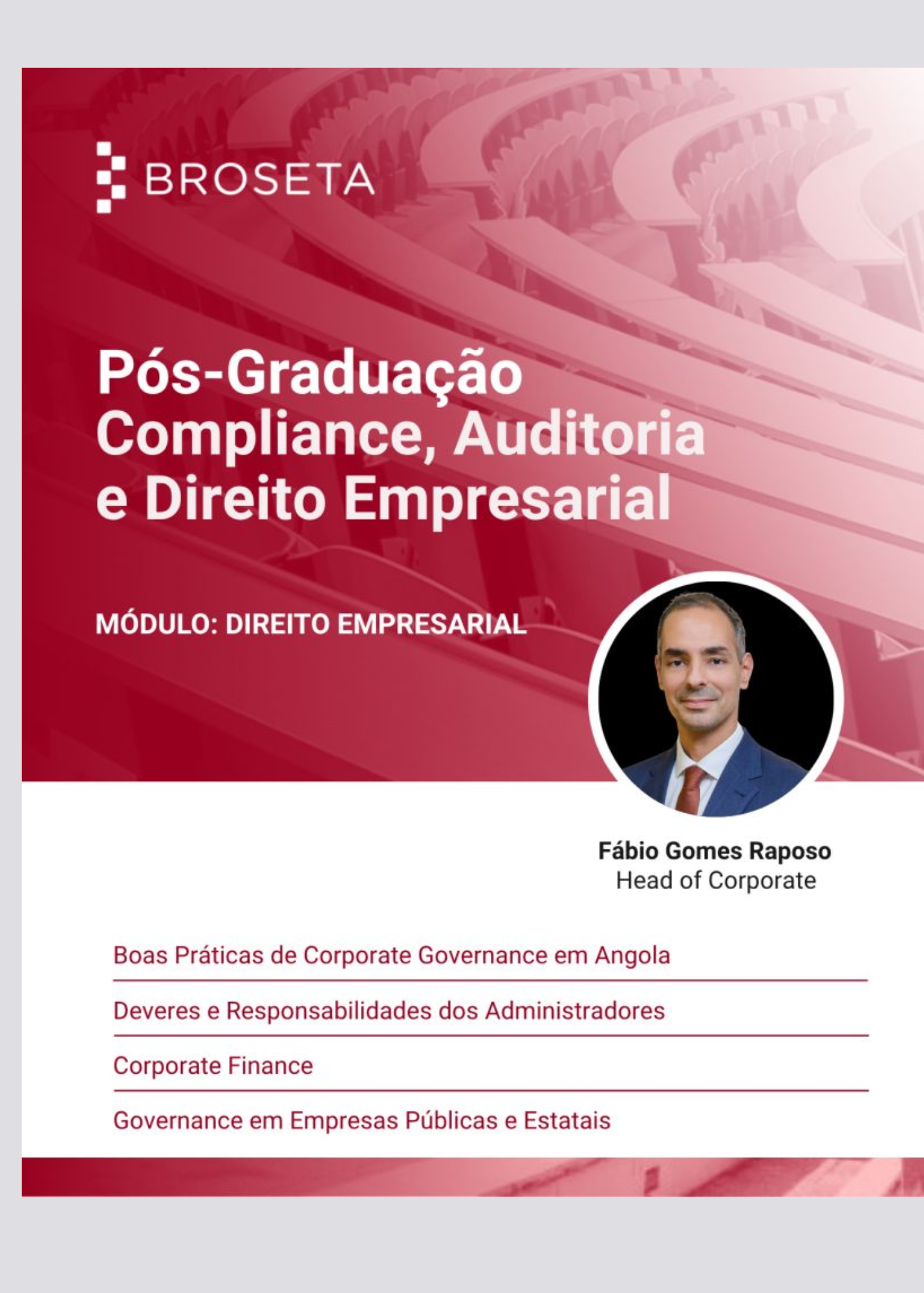 Pós-Graduação Compliance, Auditoria e Direito Empresarial