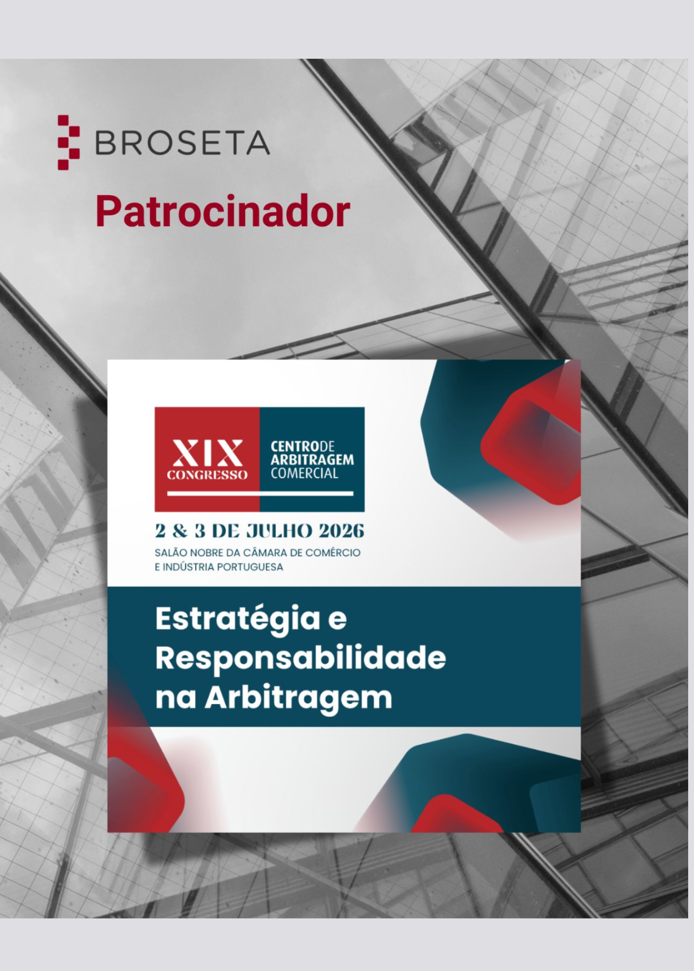 XIX Congreso. Centro de Arbitragem Comercial