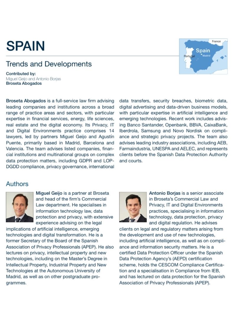 Participamos en la Guía de AI & Intellectual Property 2026 de Chambers & Partners